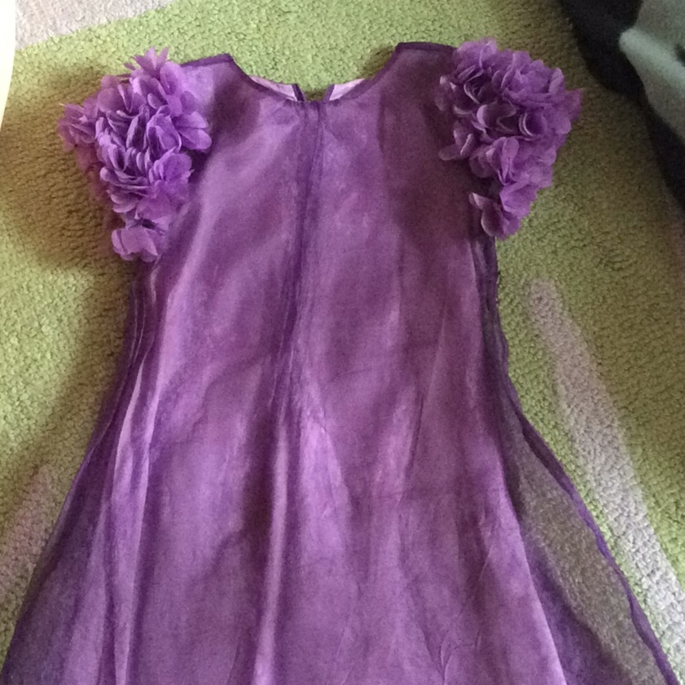 Purple floral dress